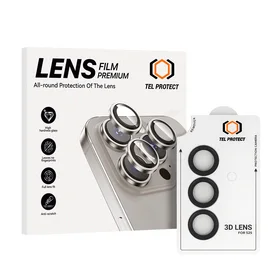 Rūdīts stikls Tel Protect 3D objektīvs kamerai priekš Samsung Galaxy S26 black (3 gabali)