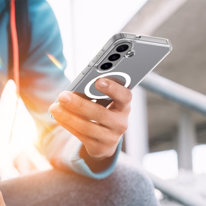 Ar MagSafe saderīgs DUX DUCIS CLIN MAG maciņš SAMSUNG S26 FE, caurspīdīgs