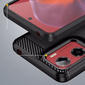 Tech-Protect TPUCarbon apvalks Motorola Moto G05 / E15 - Melns