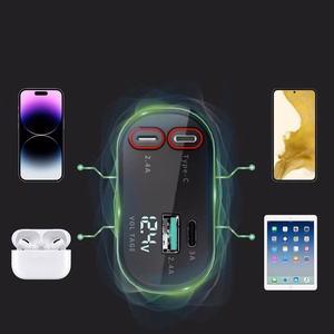 Auto lādētājs T-PHOX Flexit 4in1 86W, pelēks