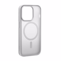 Puro Gradient magnētiskais silikona viedtālruņa apvalks iPhone 15 Pro Max - sudraba