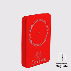 Внешний аккумулятор SBS TEBB5000MAG1CR 5000 mAh совместимый с MagSafe - красный