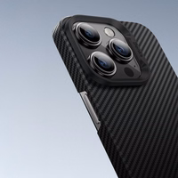 Benks Magnētiskais aizsargapvalks Air Kevlar ar PC rāmi 600D (E065) paredzēts iPhone 16 Pro melns