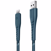 ENERGEA Kabelis Nyloflex USB - LightningCharge and Sync C89 MFI 1.5m zils/blue