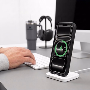 Tech-Protect MagPeak MagSafe CC maciņš, paredzēts iPhone 18 Pro Max / 17 Pro Max, matēti melns