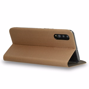Vennus SENSITIVE grāmatas tipa viedtālruņa apvalks Samsung Galaxy S20 Ultra zelta