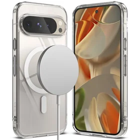 Ringke Fusion Magnētiskais viedtālruņa apvalks Google Pixel 9 / 9 Pro - caurspīdīgs