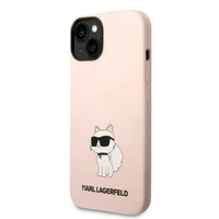 Karl Lagerfeld KLHCP14MSNCHBCP iPhone 14 Plus 6.7" cietais apvalks rozā/rozā Silikona Choupette