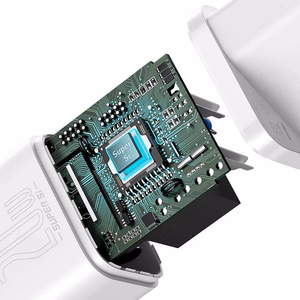 Зарядное устройство Baseus Super Si 20W USB-C + кабель USB-C на Lightning 1.0m белый TZCCSUP-B02