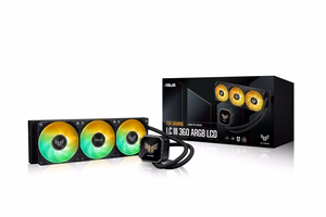 ASUS TUF Gaming LC III 360 ARGB LCD procesora visintegrētais šķidruma dzesētājs 12 cm melns 1 gab.