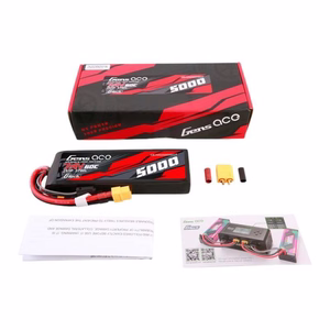 Gens ace G-Tech 5000 mAh 7,4 V 60C 2S1P Lipo akumulators ar korpusu no PC materiāla un XT60 savienotāju