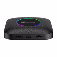 Carlinkit TBOX PLUS LED bezvadu adapteris, 4G/64G, Apple Carplay/Android Auto (melns)