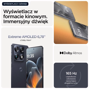 Motorola signature 17,2 cm (6,78 collu) Dual SIM Android 16.0 5G USB Type-C, 16 GB/512 GB, 5200 mAh, tumši zils