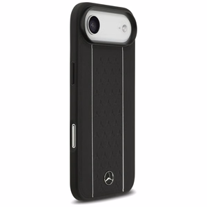 Mercedes Ādas Zvaigznes Raksts Svītras Magnētiskais viedtālruņa apvalks iPhone Air - melns