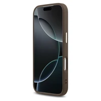 GUESS viedtālruņa apvalks IPHONE 17 Air GUHCP17M4GMGCGR (PU apvalks ar lielu 4G klasisko logotipu) zeltains melns