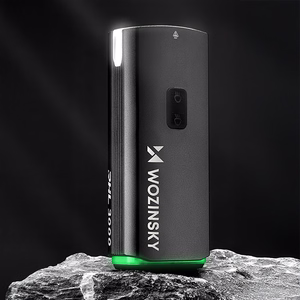 Wozinsky priekšējais velosipēda lukturis ar USB-C kabeli, 3000 lm – melns