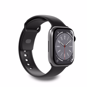 Силиконовый ремешок Puro Icon для Apple Watch 38 / 40 / 41 мм - чёрный (2 шт.)