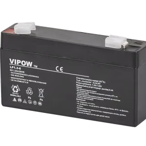 VIPOW gēla akumulators, 6 V, 1,3 Ah