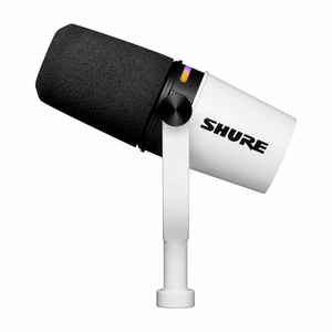 Shure MV7+-W – USB-C / XLR podkāstu un vokālais mikrofons, balts