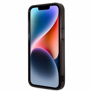 Karl Lagerfeld KLHCP14MTGKCK iPhone 14 Plus 6,7 "cietais viedtālruņa apvalks melns / melns gradienta Ikonik Karl & Choupette