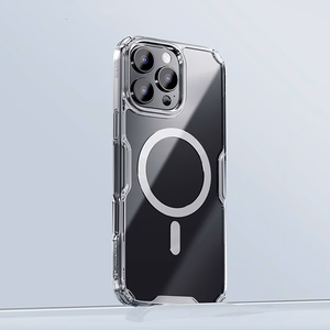 Nillkin Nature Pro Magnētiskais viedtālruņa apvalks ar MagSafe iPhone 16 - caurspīdīgs un balts