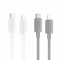 Kabelis USB-C uz Lightning Hoco PD 27W 1 m X107 pelēks