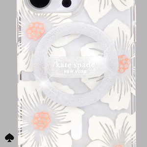 Kate Spade New York Magnetic Loop Grip MagSafe magnētiskais tālruņa turētājs pirkstam, “The Sparkle Silver”