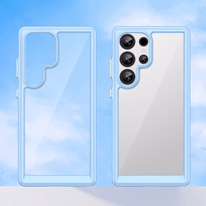 Viedtālruņa apvalks (m) ar Gel Frame Samsung Galaxy S25 Ultra - zils (m)