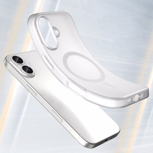 Magnētiskais abrazīvais viedtālruņa apvalks iPhone 17, saderīgs ar MagSafe - matēts balts