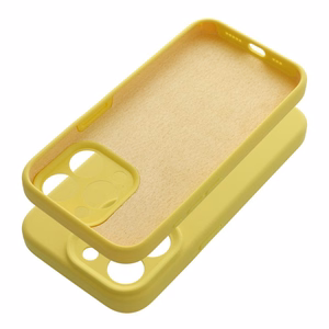 Silikona viedtālruņa apvalks 2mm IPHONE 17 citrondzeltens