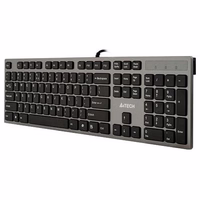 A4Tech KV-300H keyboard USB QWERTY melns, pelēks