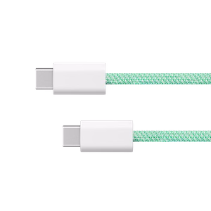 Krüger&Matz Basic USB-C–USB-C kabelis, 100 W, 1,5 m, zaļš