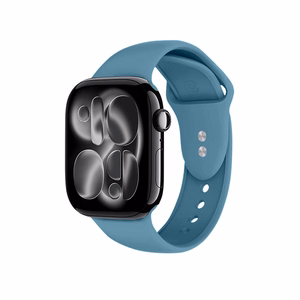 Crong Liquid siksniņa Apple Watch 44 / 45 / 46 / 49 mm, tumši zils