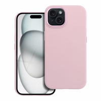 Maciņš priekš iPhone 15 Forcell F-Protect Frame Premium saderīgs ar Magsafe rozā