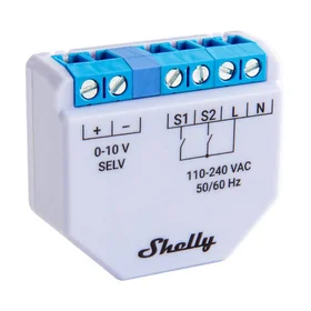 Shelly Plus 0-10V gaismas regulators, WiFi/Bluetooth