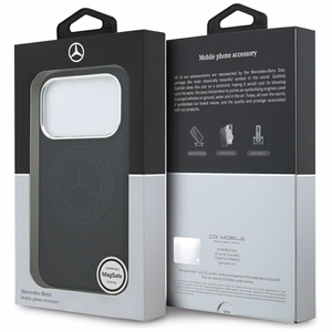 Mercedes Силиконовый Vintage Logo MagSafe Чехол для iPhone 17 Pro - чёрный