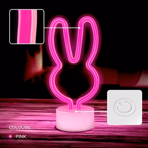 Neon LED on statīvs RABBIT rozā USB-C FSC-10 Forever Light