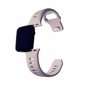 3mk silikona siksniņa Apple Watch, 38/40/41/42 mm, Latte, mazais izmērs