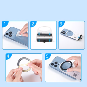 Joyroom komplekts metal magnetic rings smartphone 2 gab. rozā (JR-Mag-M3)