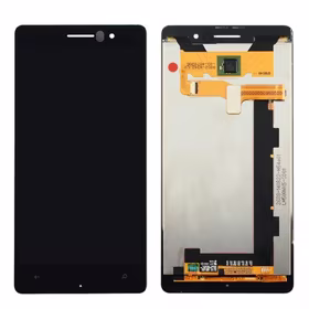 LCD Displejs Saderīgs ar Nokia Lumia 830 ar frame Melns HQ