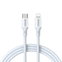 BWOO Kabelis USB-C - Lightning 1m 27W ABS + TPE X283 C-L balts
