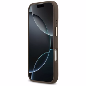 Guess viedtālruņa apvalks iPhone 17 HC MAGSAFE PU W/ 4G PU STRIPE brūns