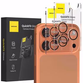 Spacecase Kameras stikls Quickfit Camera iPhone 17 Pro/Max oranžs
