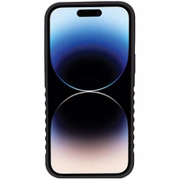 Audi sintētiskās ādas viedtālruņa apvalks MagSafe iPhone 14 Pro Max - melns