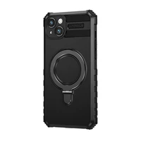 TEL PROTECT Aizsargapvalks ar MagSafe metāla gredenu iPhone 15 Plus melns