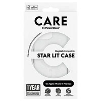 CARE by PanzerGlass Flagship Star Lit viedtālruņa apvalks iPhone 16 Pro Max 6.9" balts Magnētiskais 1344