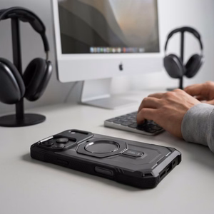 Tech-Protect MagForce MagSafe maciņš modelim iPhone 17 Pro / 18 Pro – matēts melns