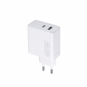 Maxlife MXTC-07-45AC PD QC lādētājs 1x USB-C 1x USB 45W balts