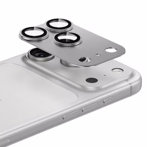 Benks rūdītais stikls Glass Warrior metāla integrēts lēcas aizsargs (C069) Iphone 17 Pro (3 lēcas) balta