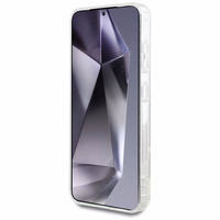 Viedtālruņa apvalks Karl Lagerfeld Button Karl & Choupette Heads Izdrukāts logotips MagSafe Samsung Galaxy S25 Plus - balts